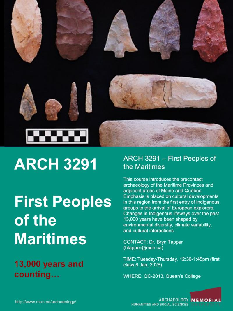 ARCH3291 - First Peoples of the Maritimes WINTER 2026